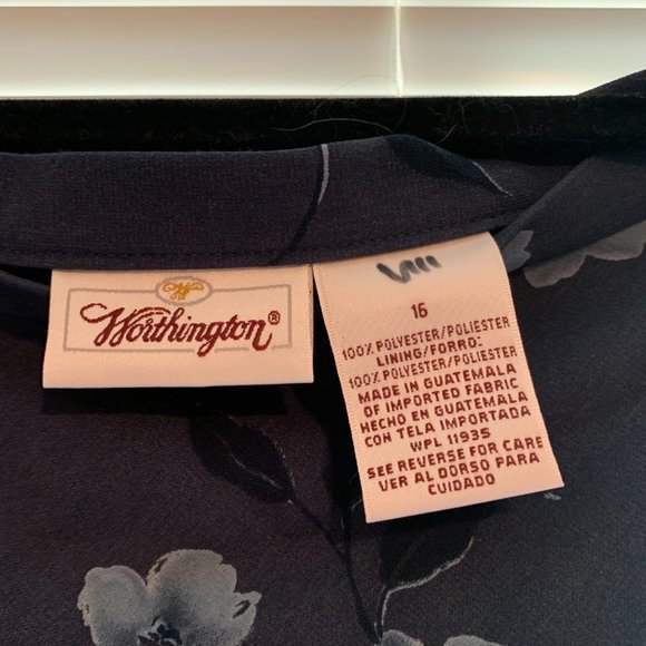 Navy Floral Skirt - Picture 2 of 2